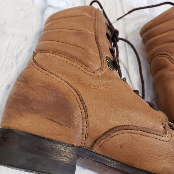 Justin Boots lace up boots size 6½ made in USA - Picture 8 of 15